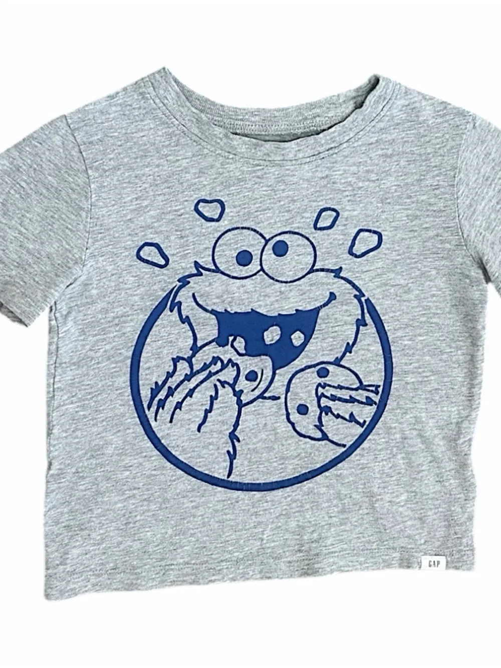 GAP X Sesame Street Cookie Monster Graphic Tee Sz 3T Toddler Boy